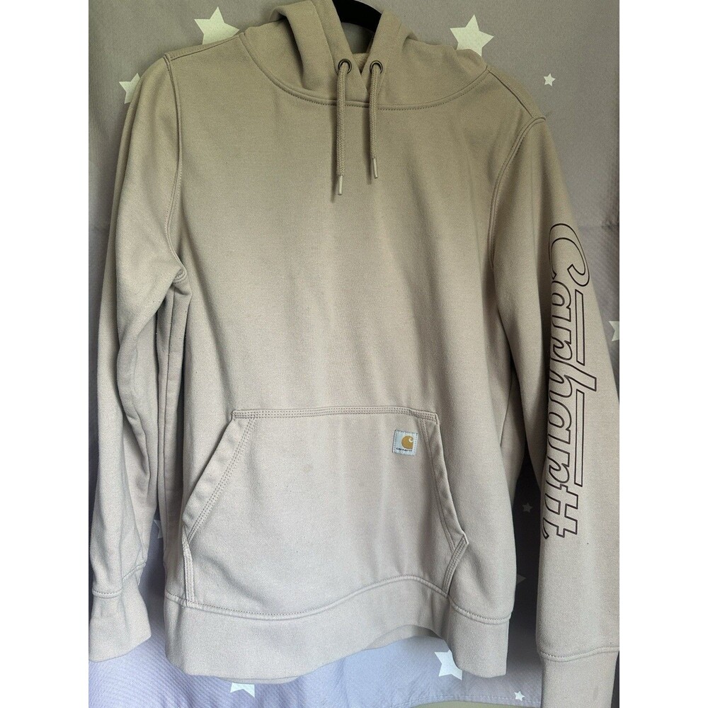Carhartt mauve Hooded Sweatshirt with Sleeve Logo